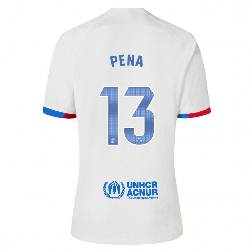 Kids  Inaki Pena #13 White Away Jersey 2023/24 T-Shirt Canada