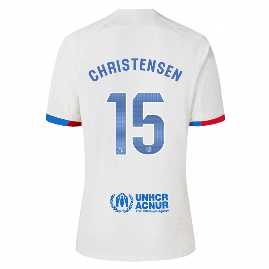 Kids Andreas Christensen #15 White Away Jersey 2023/24 T-Shirt Canada