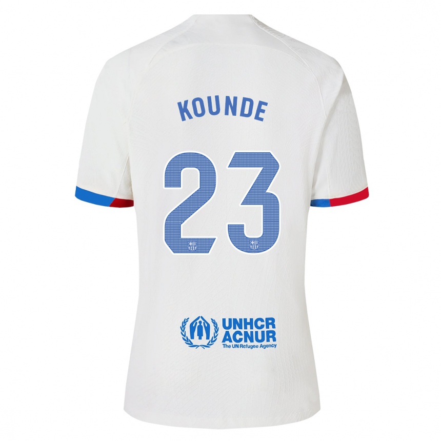 Kids Jules Kounde #23 White Away Jersey 2023/24 T-Shirt Canada