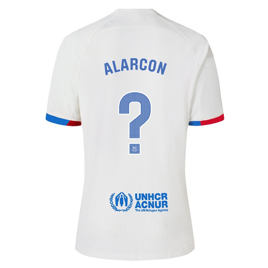 Kids  Angel Alarcon #0 White Away Jersey 2023/24 T-Shirt Canada