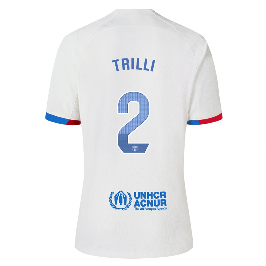 Enfant Football Maillot Trilli #2 Blanc Tenues Extérieur 2023/24 Canada