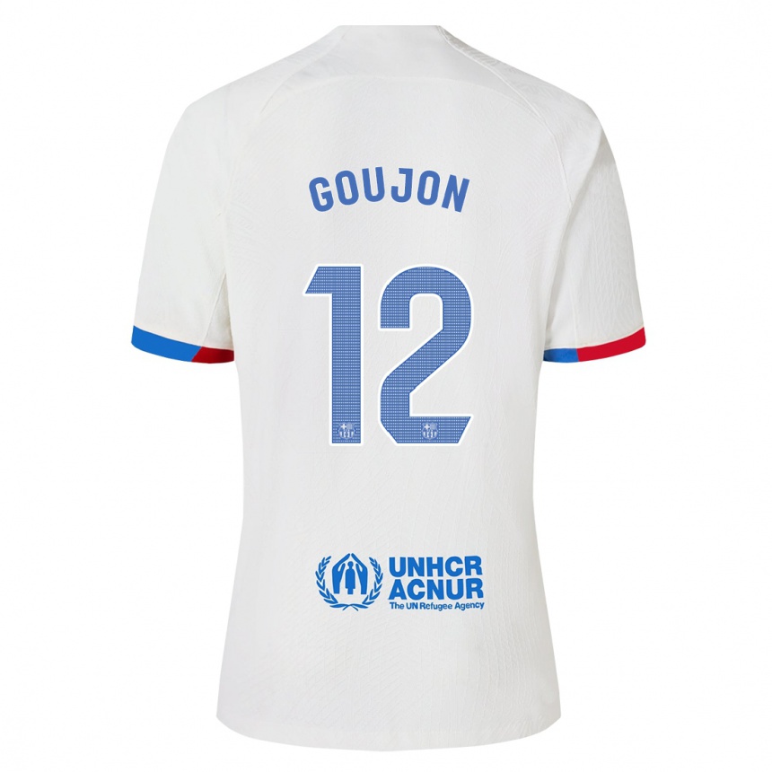 Kids Iker Goujón #12 White Away Jersey 2023/24 T-Shirt Canada