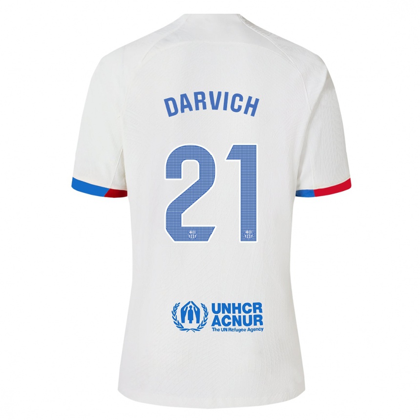 Kids  Noah Darvich #21 White Away Jersey 2023/24 T-Shirt Canada