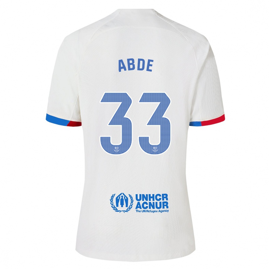 Kids  Ez Abde #33 White Away Jersey 2023/24 T-Shirt Canada