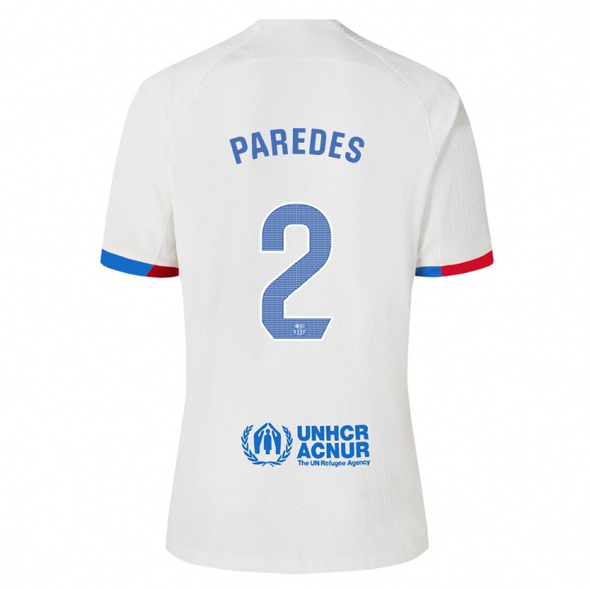 Kids  Irene Paredes #2 White Away Jersey 2023/24 T-Shirt Canada