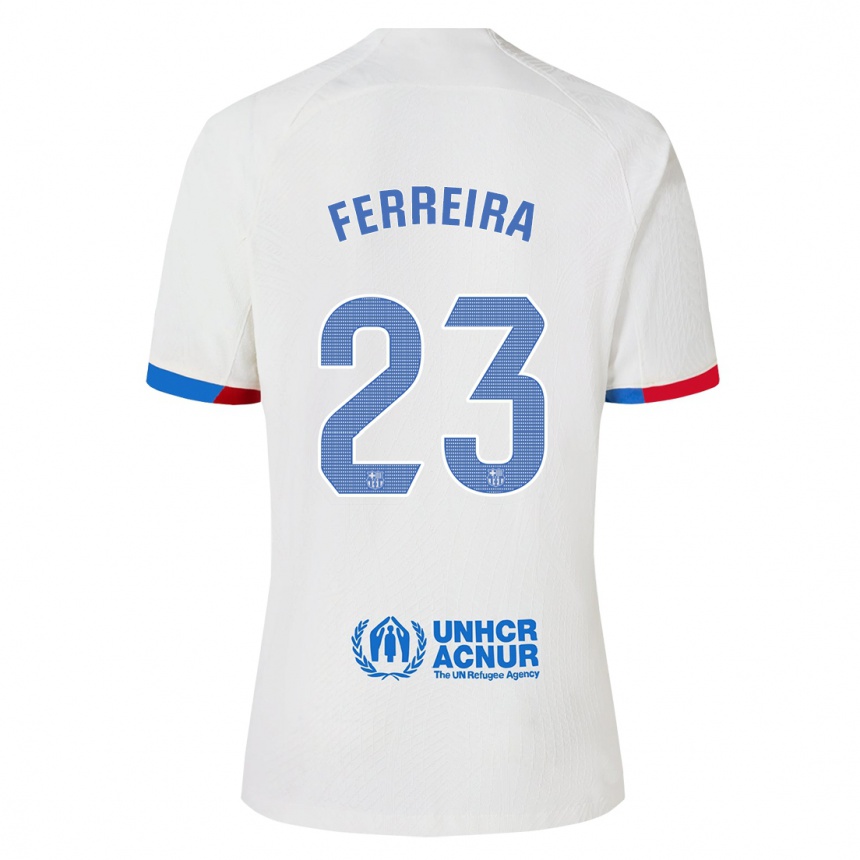 Enfant Football Maillot Geyse Ferreira #23 Blanc Tenues Extérieur 2023/24 Canada