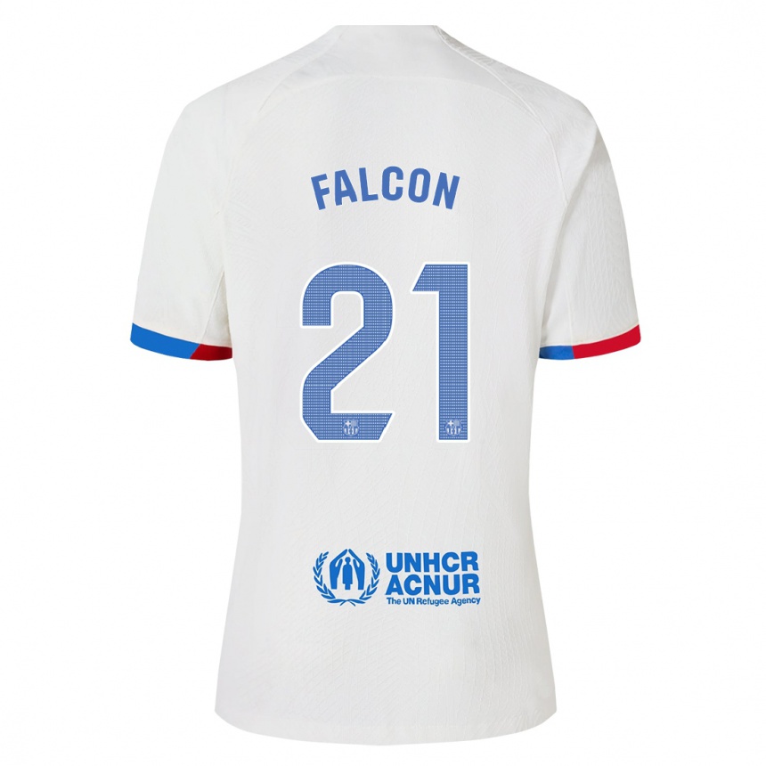 Kids Andrea Falcon #21 White Away Jersey 2023/24 T-Shirt Canada