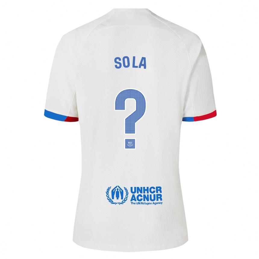 Enfant Football Maillot Arnau Sola #0 Blanc Tenues Extérieur 2023/24 Canada