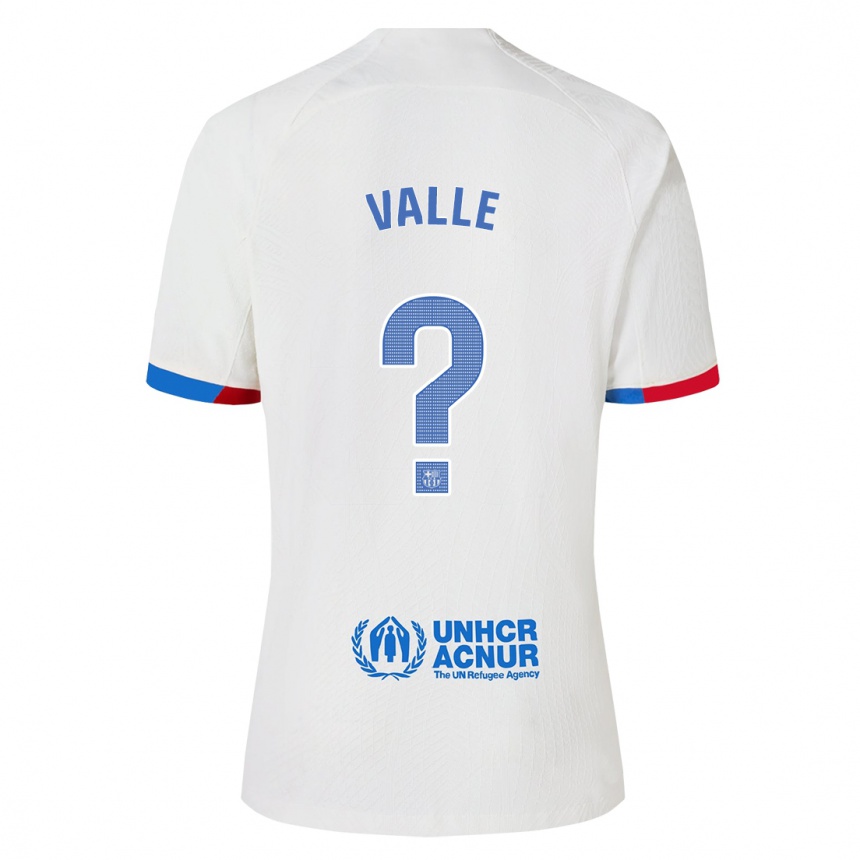 Kids Alex Valle #0 White Away Jersey 2023/24 T-Shirt Canada