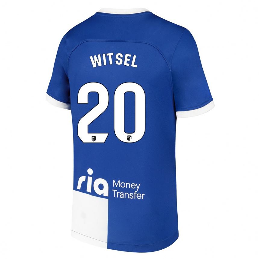 Kids Axel Witsel #20 Blue White Away Jersey 2023/24 T-Shirt Canada