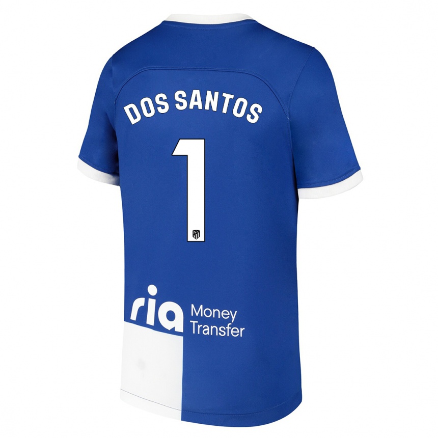 Kids Alex Dos Santos #1 Blue White Away Jersey 2023/24 T-Shirt Canada