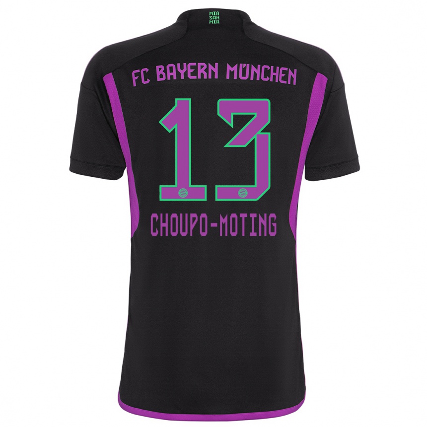 Kids Eric Maxim Choupo-Moting #13 Black Away Jersey 2023/24 T-Shirt Canada