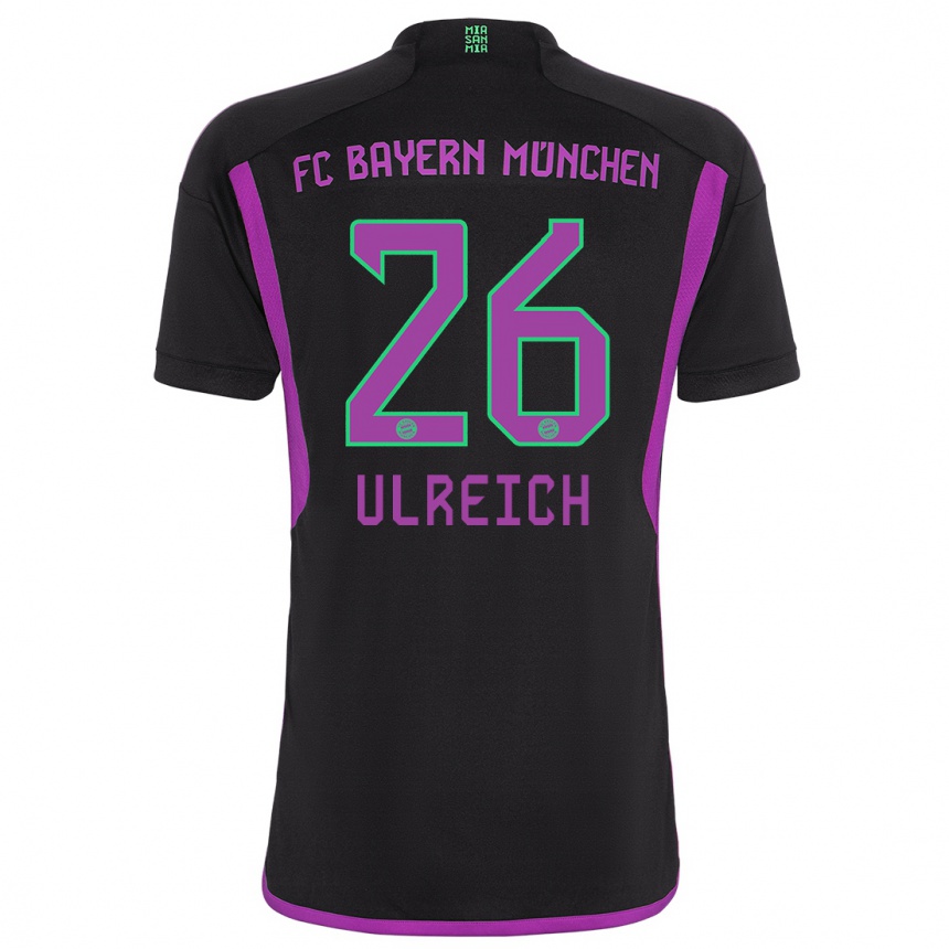 Kids  Sven Ulreich #26 Black Away Jersey 2023/24 T-Shirt Canada