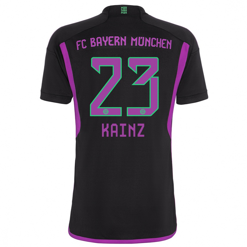 Kids Manuel Kainz #23 Black Away Jersey 2023/24 T-Shirt Canada