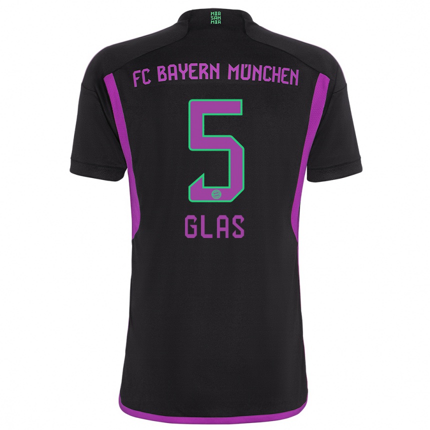 Kids Hanna Glas #5 Black Away Jersey 2023/24 T-Shirt Canada