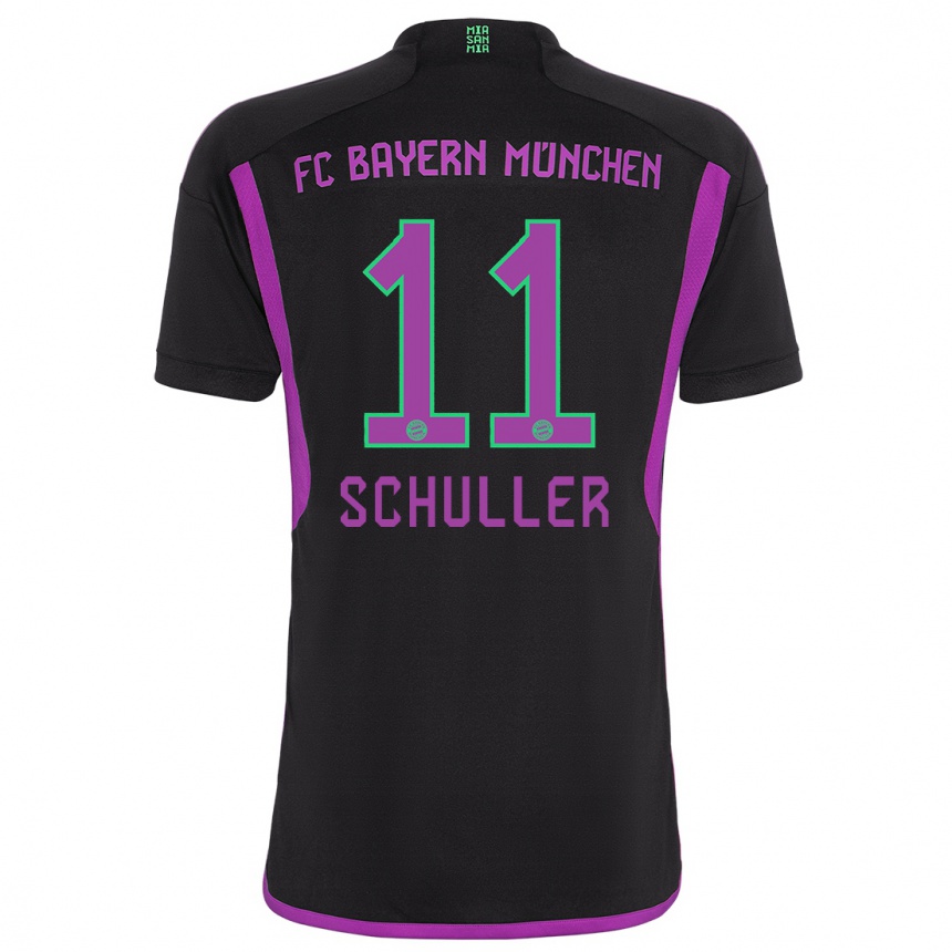 Kids Lea Schuller #11 Black Away Jersey 2023/24 T-Shirt Canada