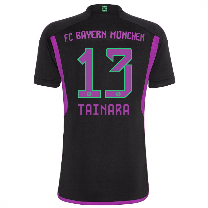 Kids  Tainara #13 Black Away Jersey 2023/24 T-Shirt Canada