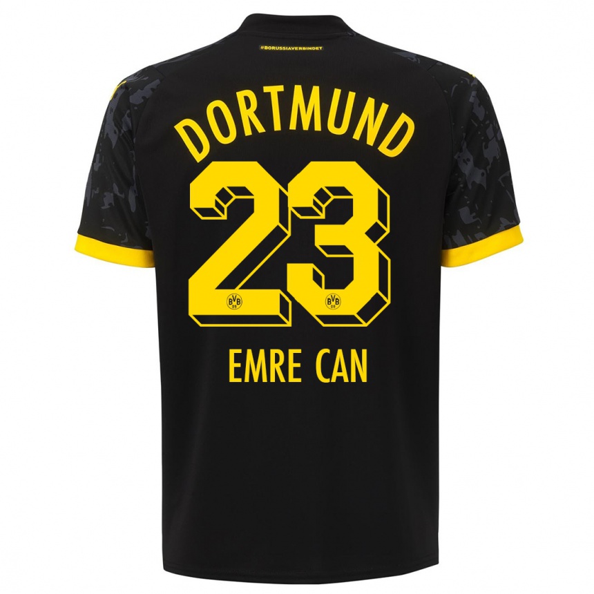 Kids Emre Can #23 Black Away Jersey 2023/24 T-Shirt Canada