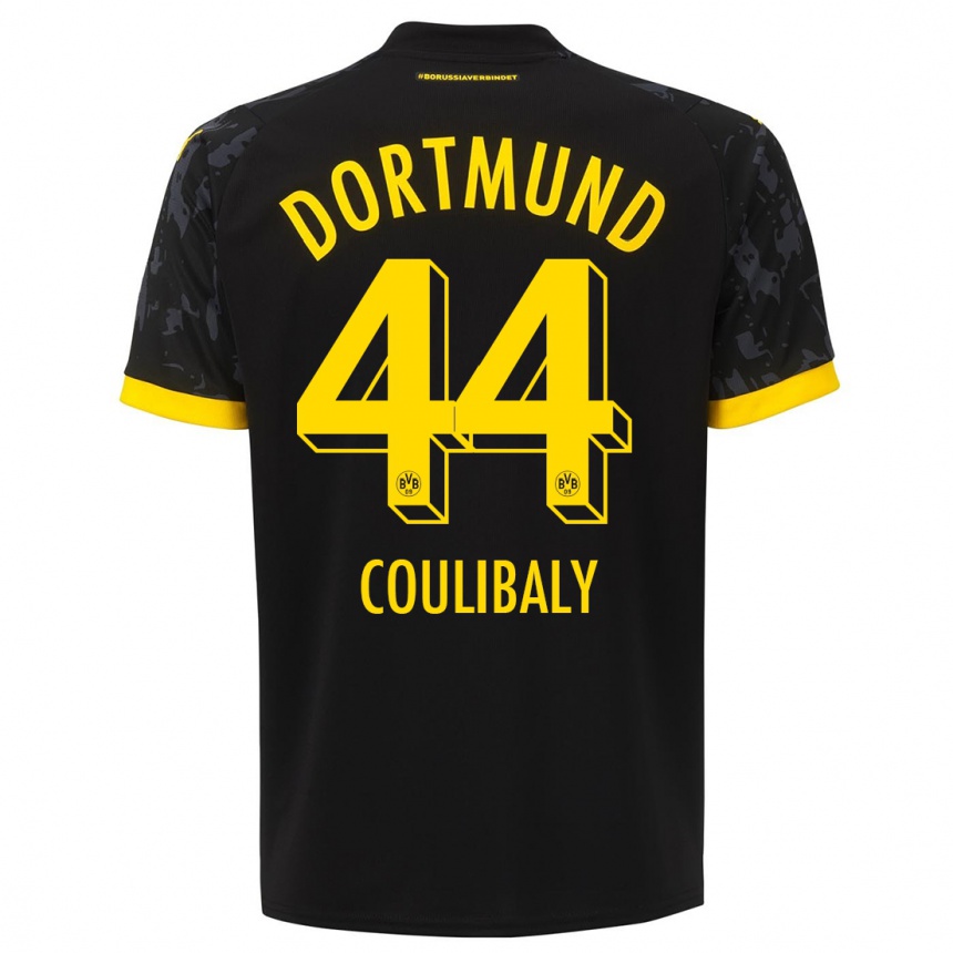 Kids  Soumaila Coulibaly #44 Black Away Jersey 2023/24 T-Shirt Canada