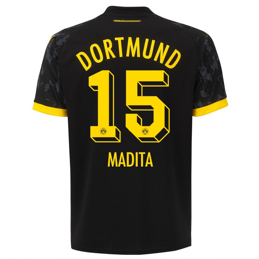 Kids Kohorst Madita #15 Black Away Jersey 2023/24 T-Shirt Canada