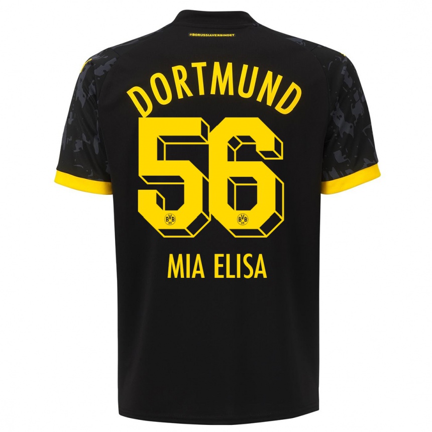 Kids  Bomnuter Mia Elisa #56 Black Away Jersey 2023/24 T-Shirt Canada