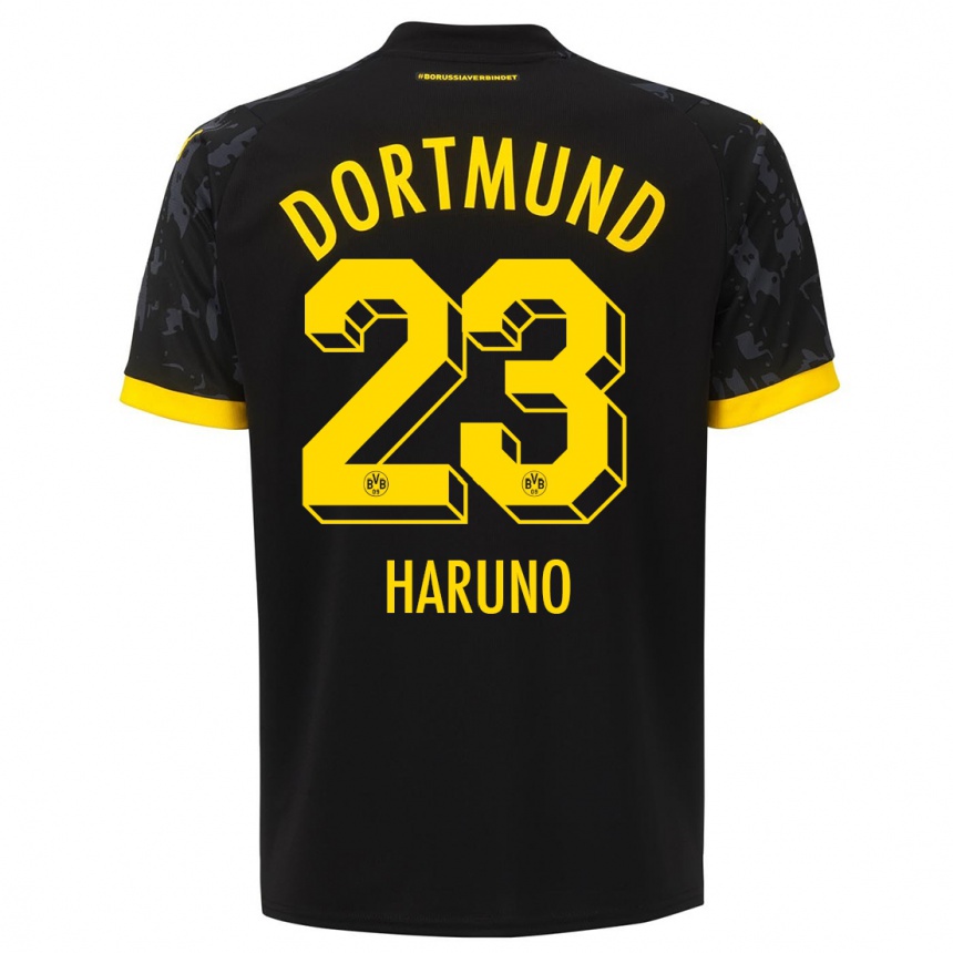 Enfant Football Maillot Sasaki Haruno #23 Noir Tenues Extérieur 2023/24 Canada