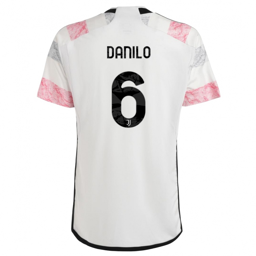 Enfant Football Maillot Danilo #6 Blanc Rose Tenues Extérieur 2023/24 Canada