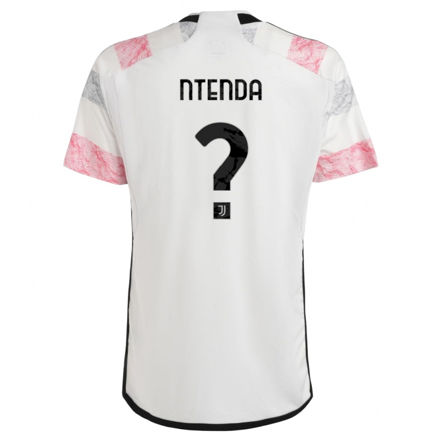 Kids  Jean-Claude Ntenda #0 White Pink Away Jersey 2023/24 T-Shirt Canada