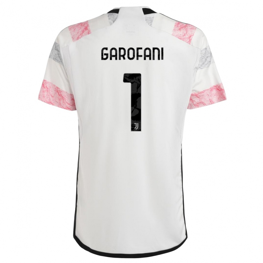 Kids Giovanni Garofani #1 White Pink Away Jersey 2023/24 T-Shirt Canada