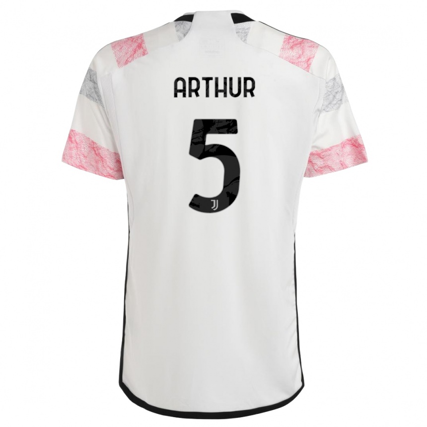 Kids  Arthur #5 White Pink Away Jersey 2023/24 T-Shirt Canada