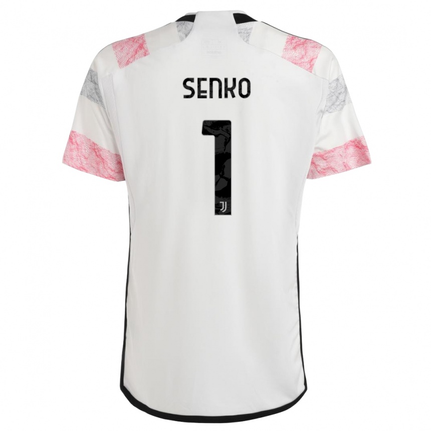 Enfant Football Maillot Zsombor Senko #1 Blanc Rose Tenues Extérieur 2023/24 Canada