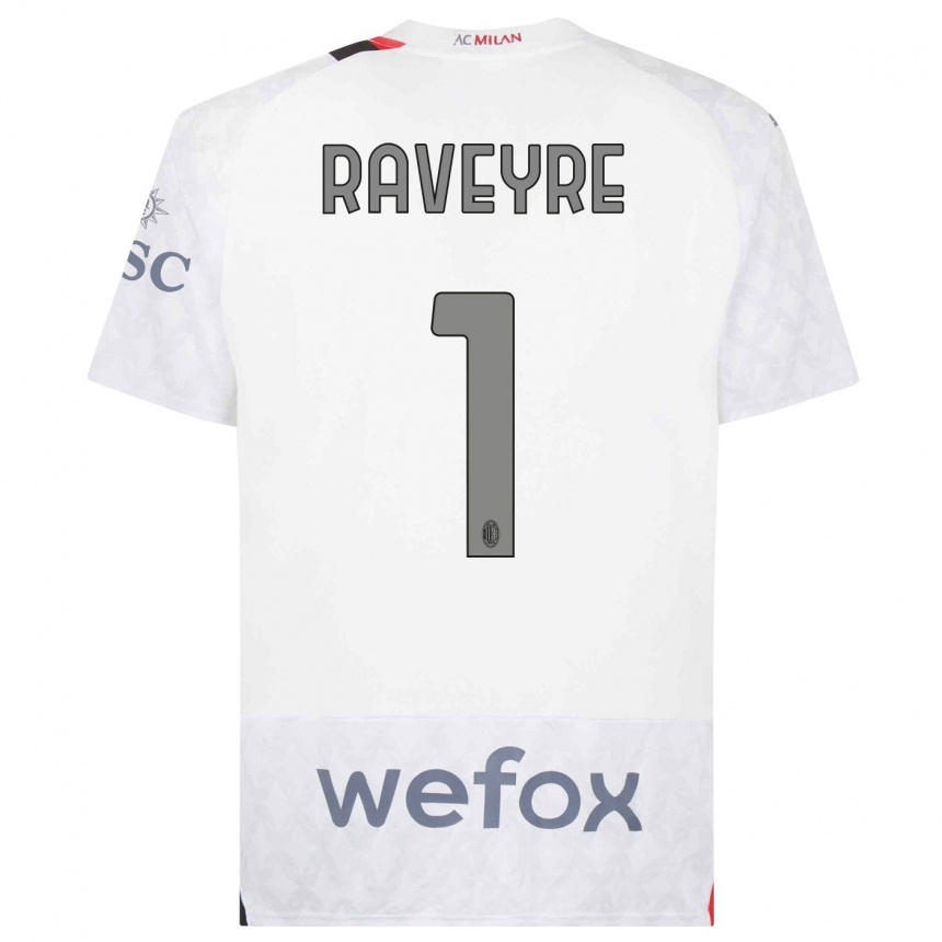 Kids Noah Raveyre #1 White Away Jersey 2023/24 T-Shirt Canada