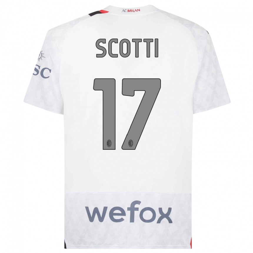 Kids  Filippo Scotti #17 White Away Jersey 2023/24 T-Shirt Canada