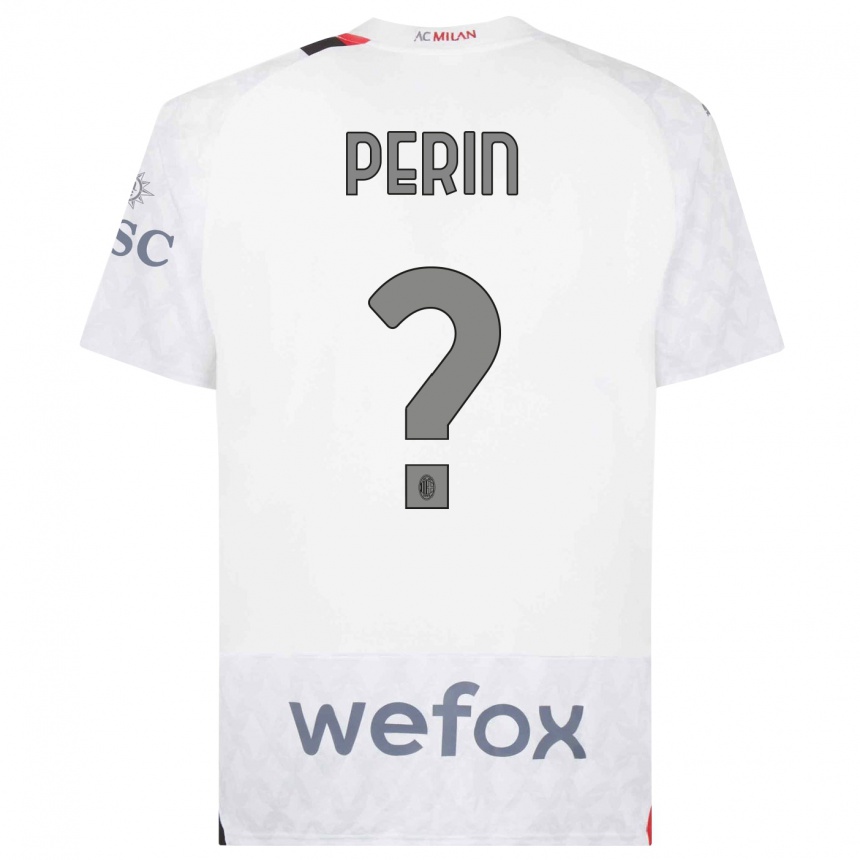 Enfant Football Maillot Ernesto Perin #0 Blanc Tenues Extérieur 2023/24 Canada