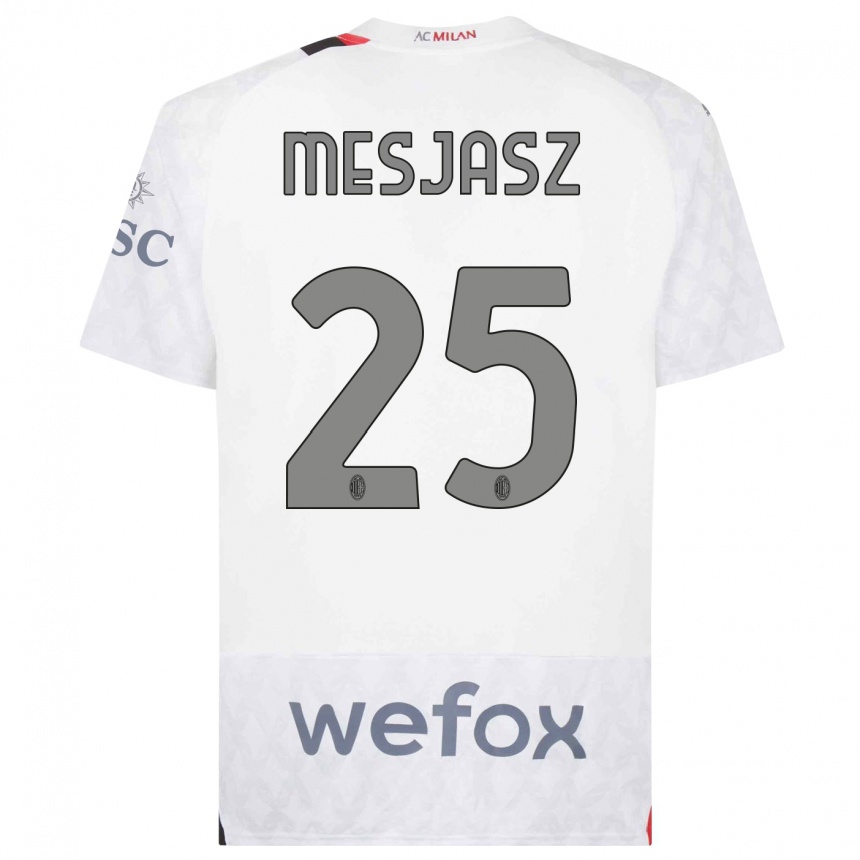 Kids  Malgorzata Mesjasz #25 White Away Jersey 2023/24 T-Shirt Canada