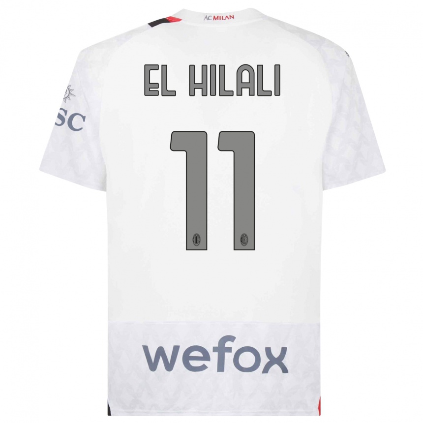 Enfant Football Maillot Youns El Hilali #11 Blanc Tenues Extérieur 2023/24 Canada