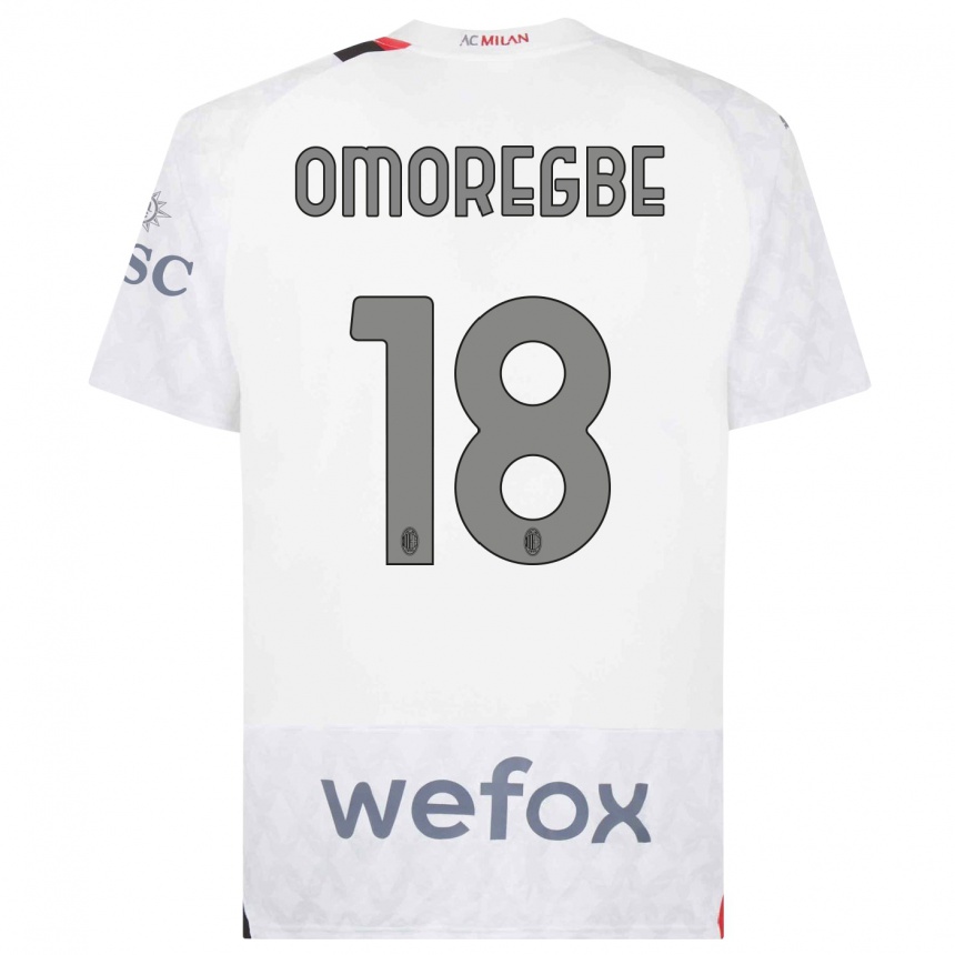 Kids  Bob Murphy Omoregbe #18 White Away Jersey 2023/24 T-Shirt Canada