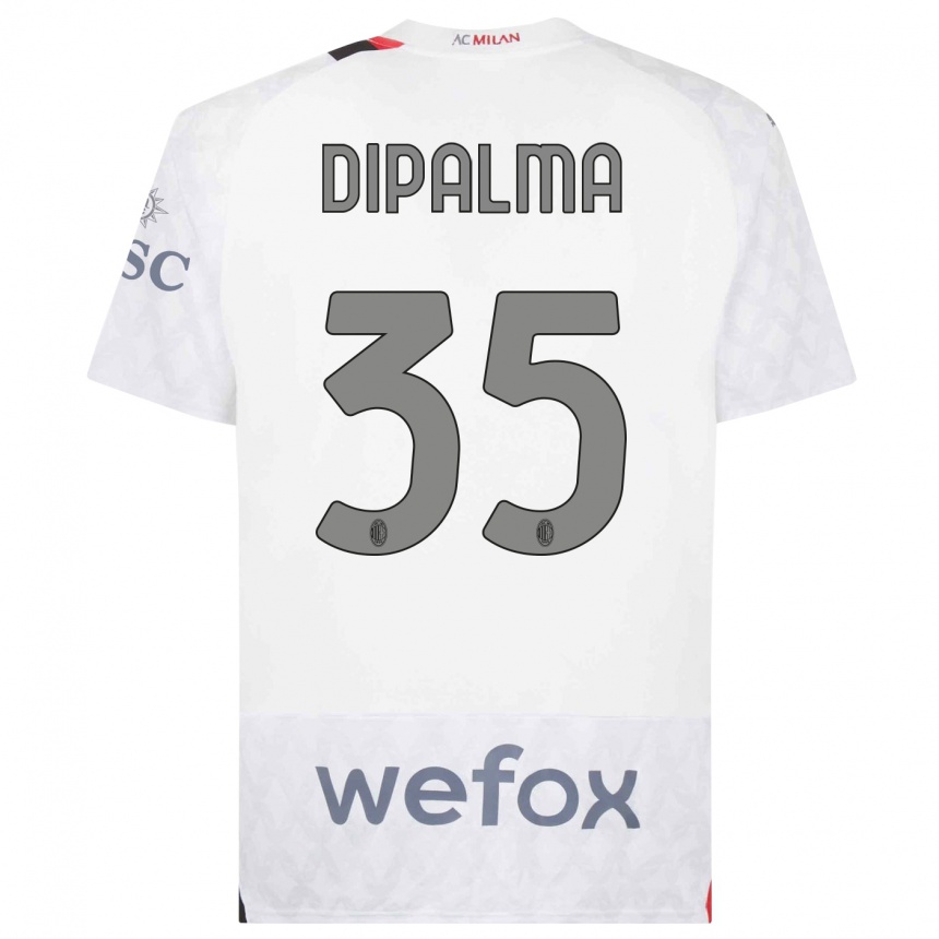 Kids  Matteo Dipalma #35 White Away Jersey 2023/24 T-Shirt Canada