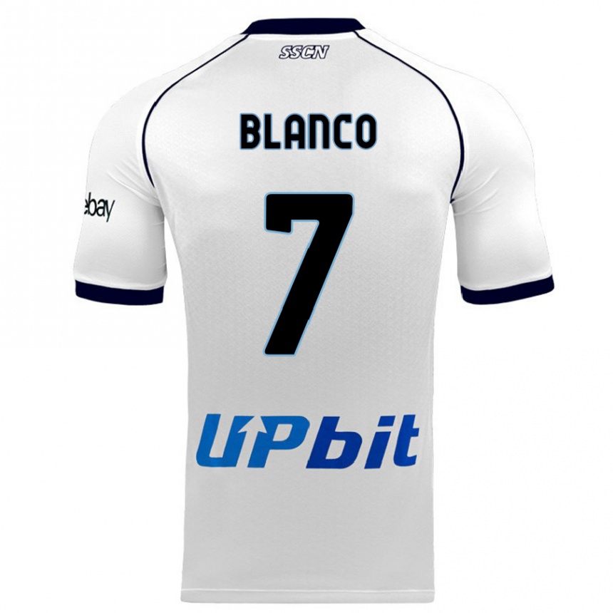 Enfant Football Maillot Gimena Blanco #7 Blanc Tenues Extérieur 2023/24 Canada