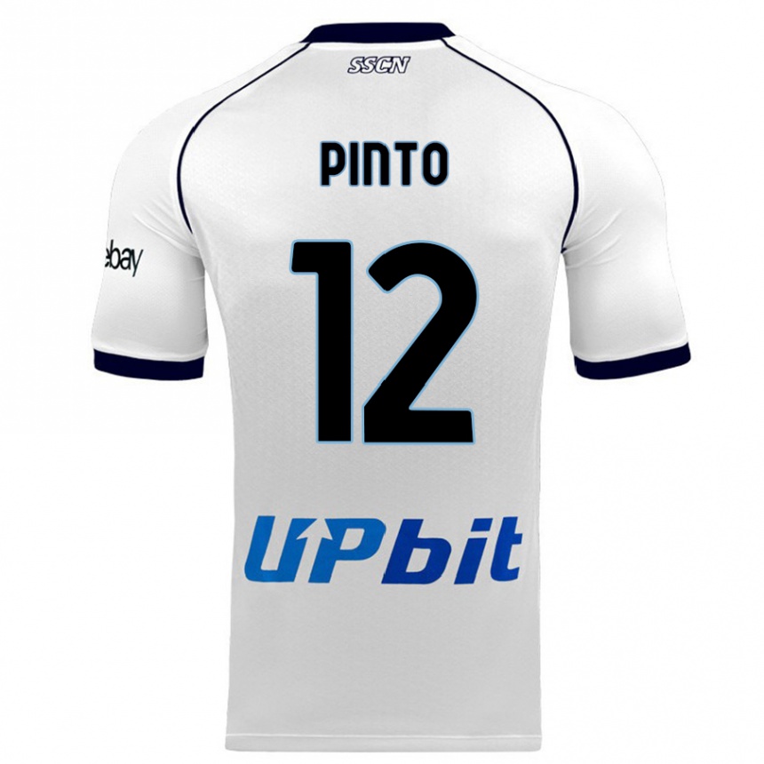 Kids Ciro Pinto #12 White Away Jersey 2023/24 T-Shirt Canada