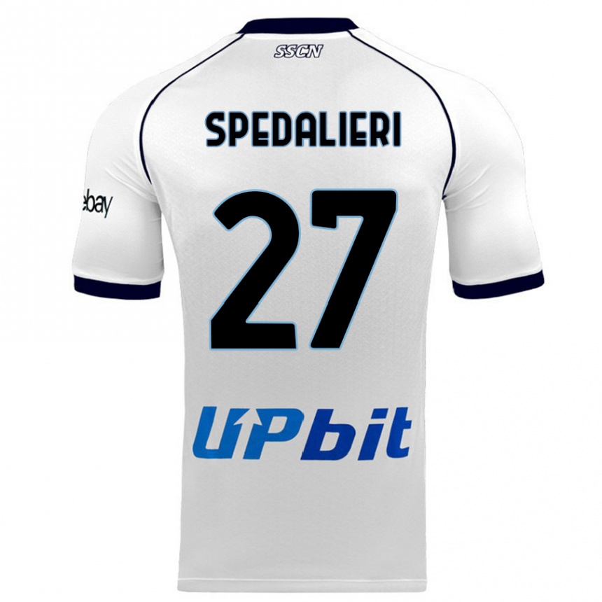 Enfant Football Maillot Johnatan Andrea Spedalieri #27 Blanc Tenues Extérieur 2023/24 Canada