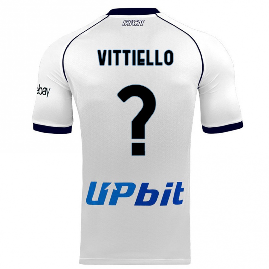 Kids Antonio Vittiello #0 White Away Jersey 2023/24 T-Shirt Canada