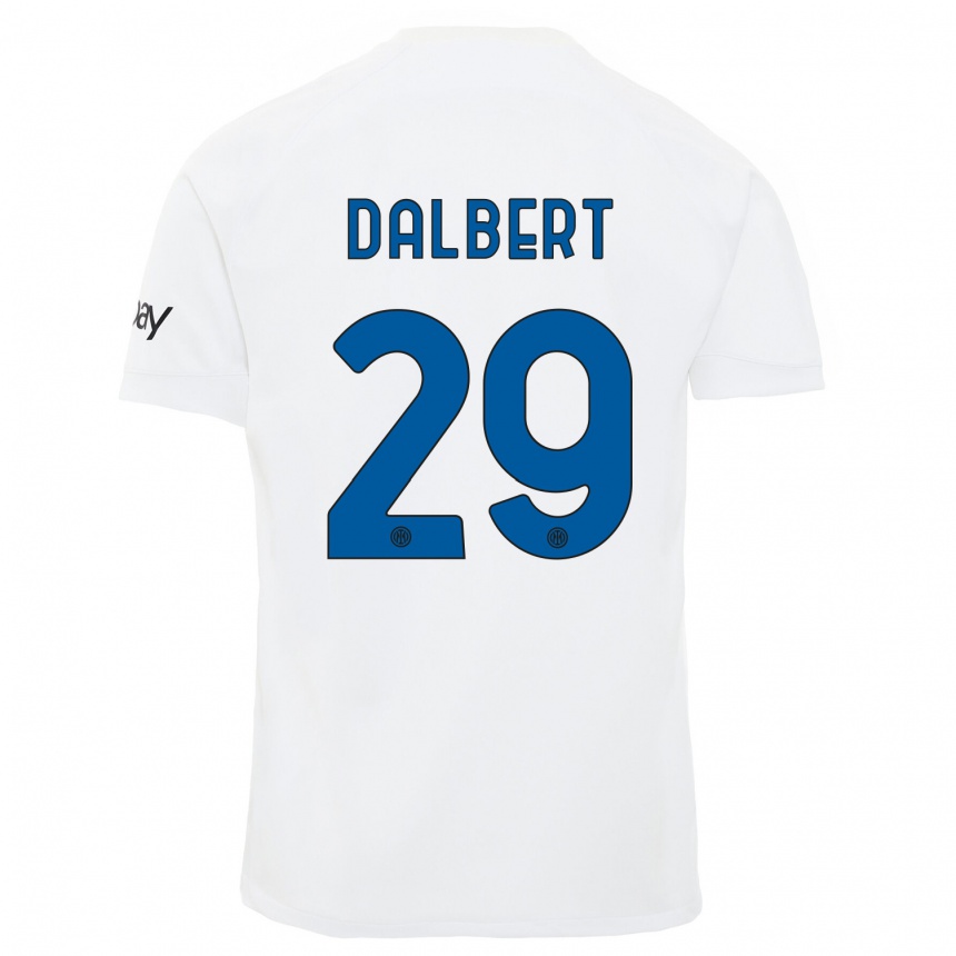 Kids Dalbert #29 White Away Jersey 2023/24 T-Shirt Canada