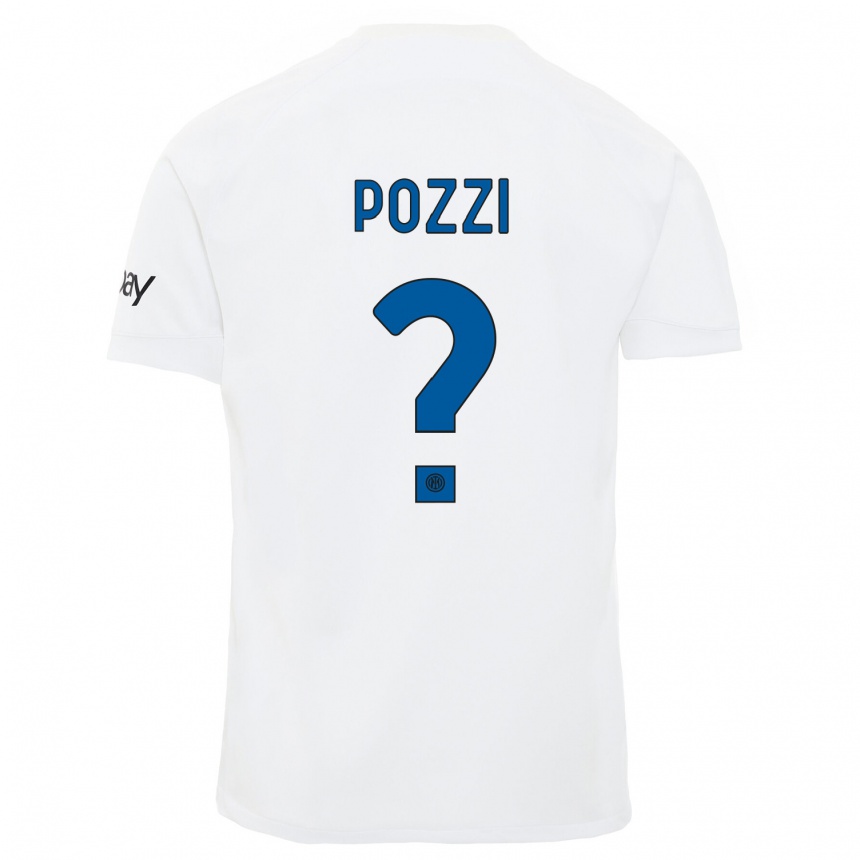 Enfant Football Maillot Andrea Pozzi #0 Blanc Tenues Extérieur 2023/24 Canada