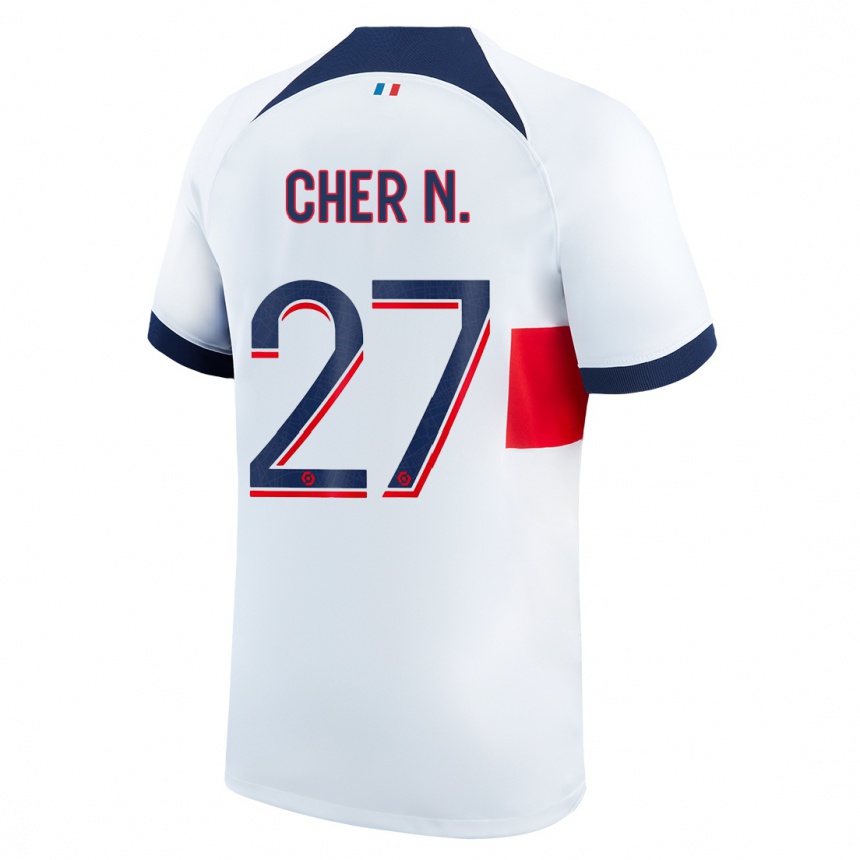 Enfant Football Maillot Cher Ndour #27 Blanc Tenues Extérieur 2023/24 Canada