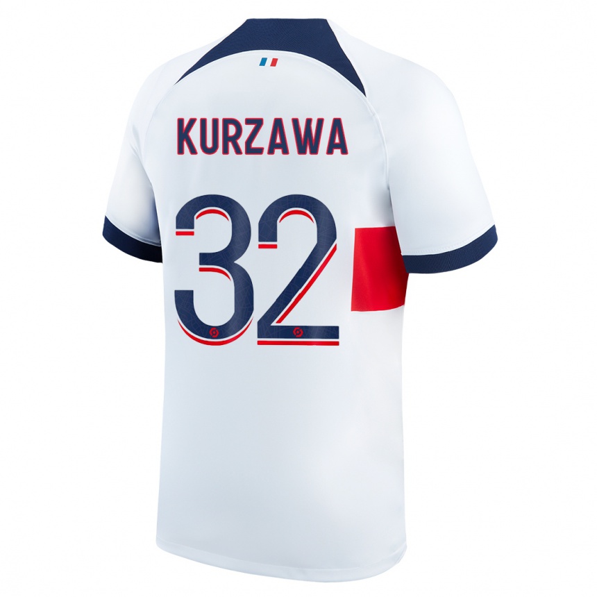 Kids Layvin Kurzawa #32 White Away Jersey 2023/24 T-Shirt Canada