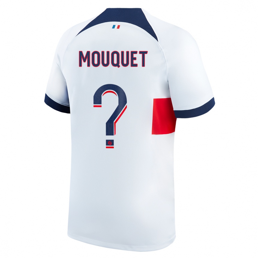 Enfant Football Maillot Louis Mouquet #0 Blanc Tenues Extérieur 2023/24 Canada