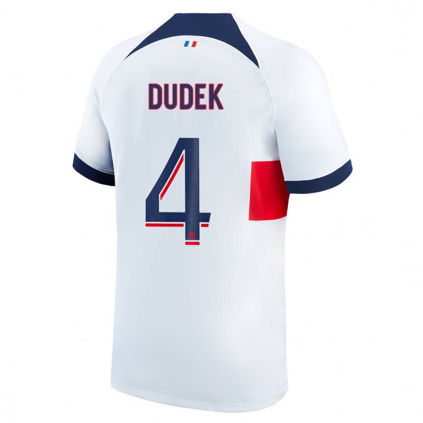 Enfant Football Maillot Paulina Dudek #4 Blanc Tenues Extérieur 2023/24 Canada