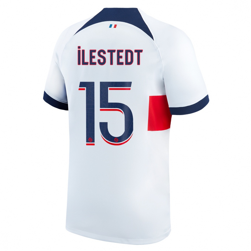 Kids  Amanda Ilestedt #15 White Away Jersey 2023/24 T-Shirt Canada