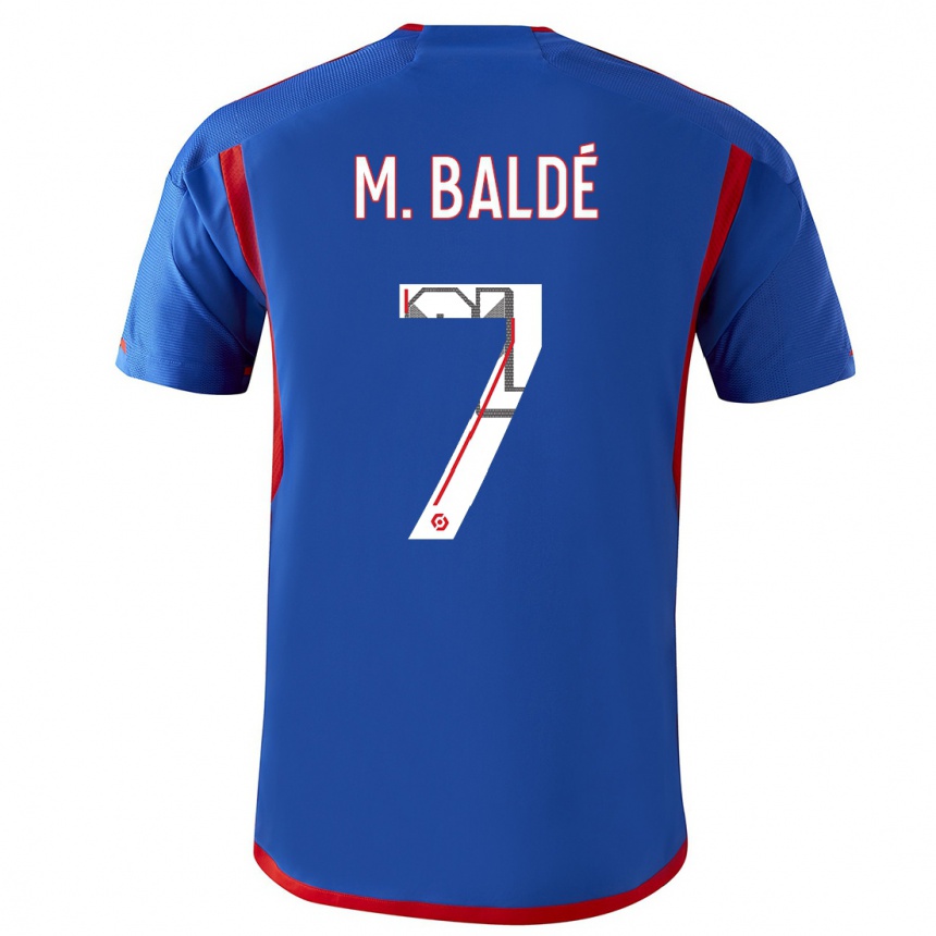 Kids  Mama Baldé #7 Blue Red Away Jersey 2023/24 T-Shirt Canada